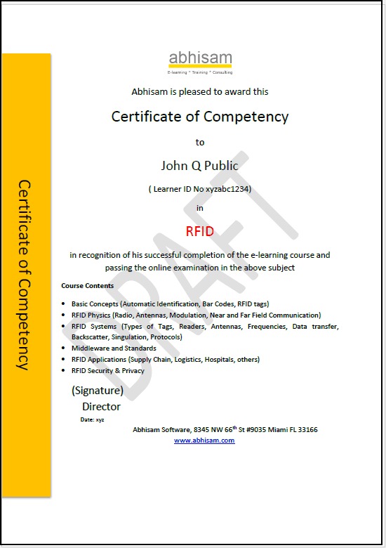 RFID Training Course Radio Frequency Identification elearning course